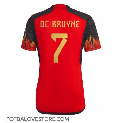 Belgie Kevin De Bruyne #7 Domácí Dres MS 2022 Krátkým Rukávem